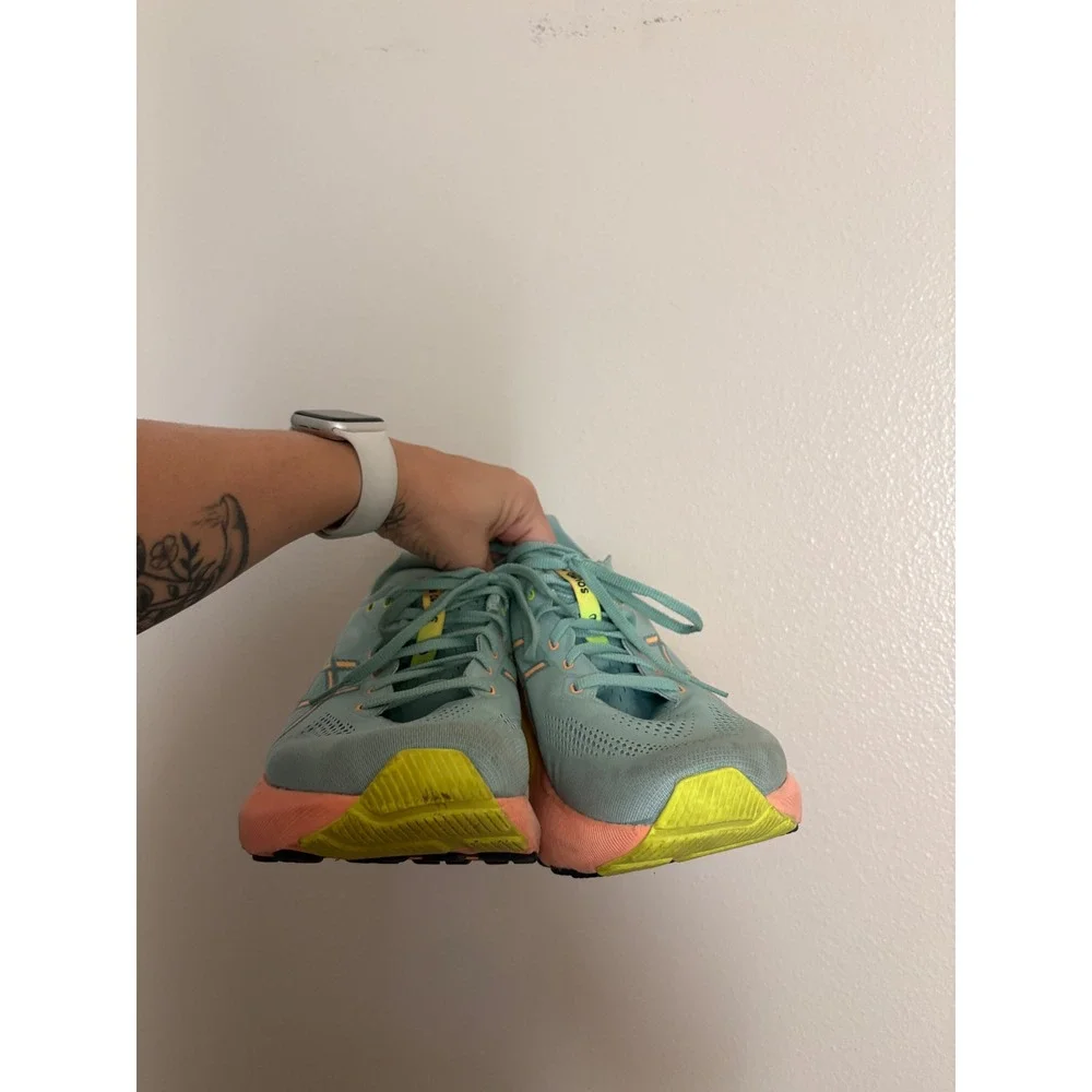 Asics Gel-Kayano 30 Running Shoes Mint Green Orange Neon Yellow Womens 10.5